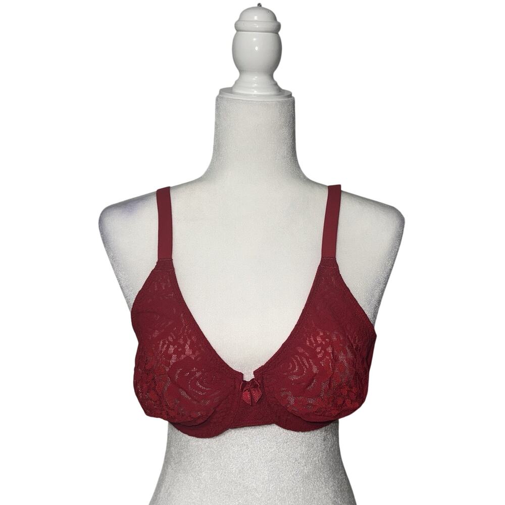 Wacoal Womens 38C Bra Lace Intimate Feminine Romantic Full Figure Molded J-Hook
